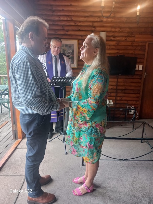 Wedding ceremony by Dr. Gerrit Rademeyer in Colenso