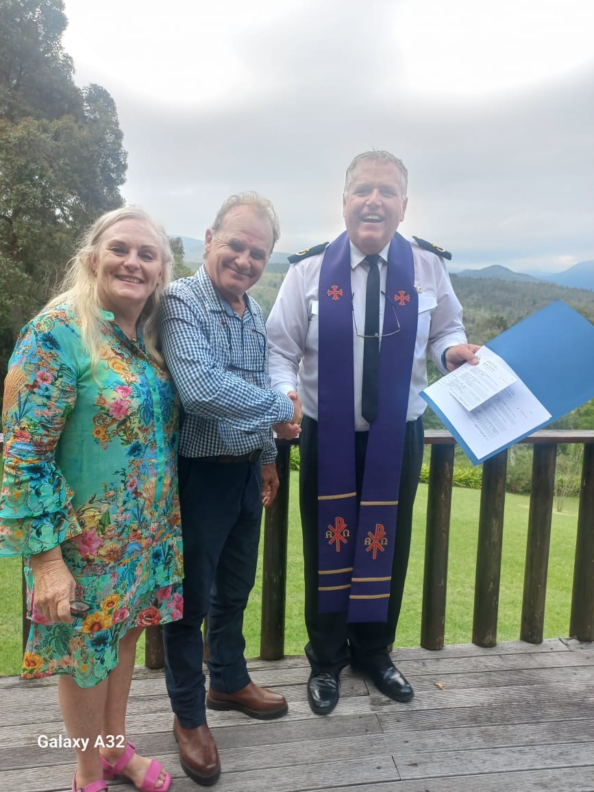 Wedding ceremony by Dr. Gerrit Rademeyer in Colenso