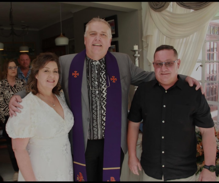 Wedding ceremony by Dr. Gerrit Rademeyer in Colenso