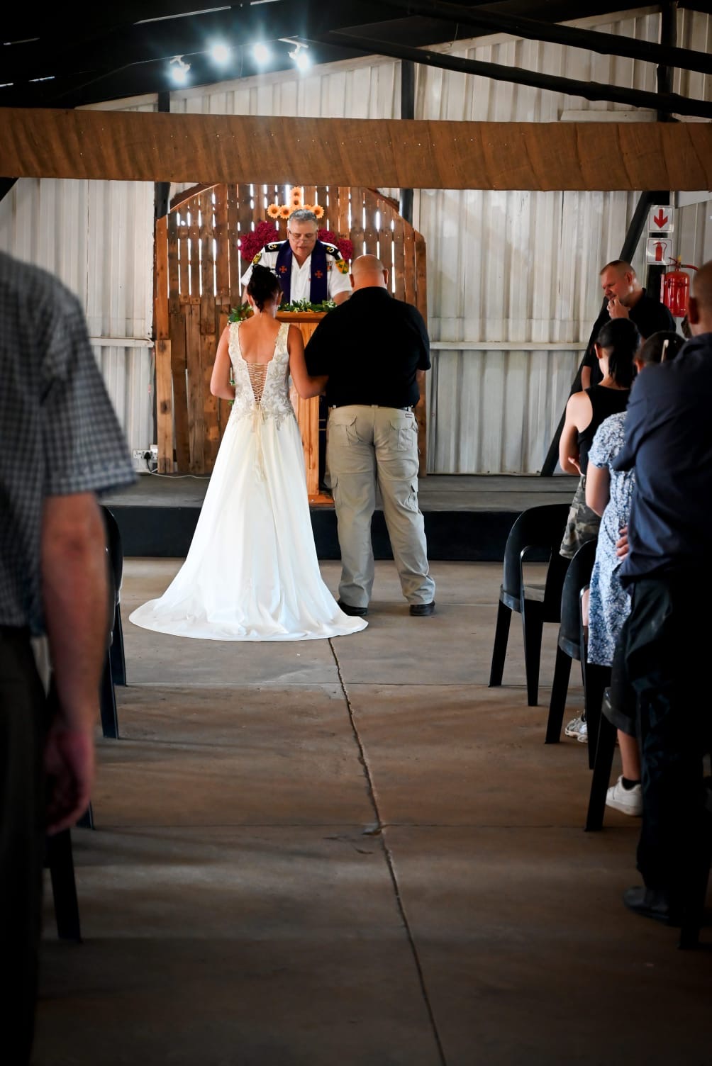 Wedding ceremony by Dr. Gerrit Rademeyer in Colenso