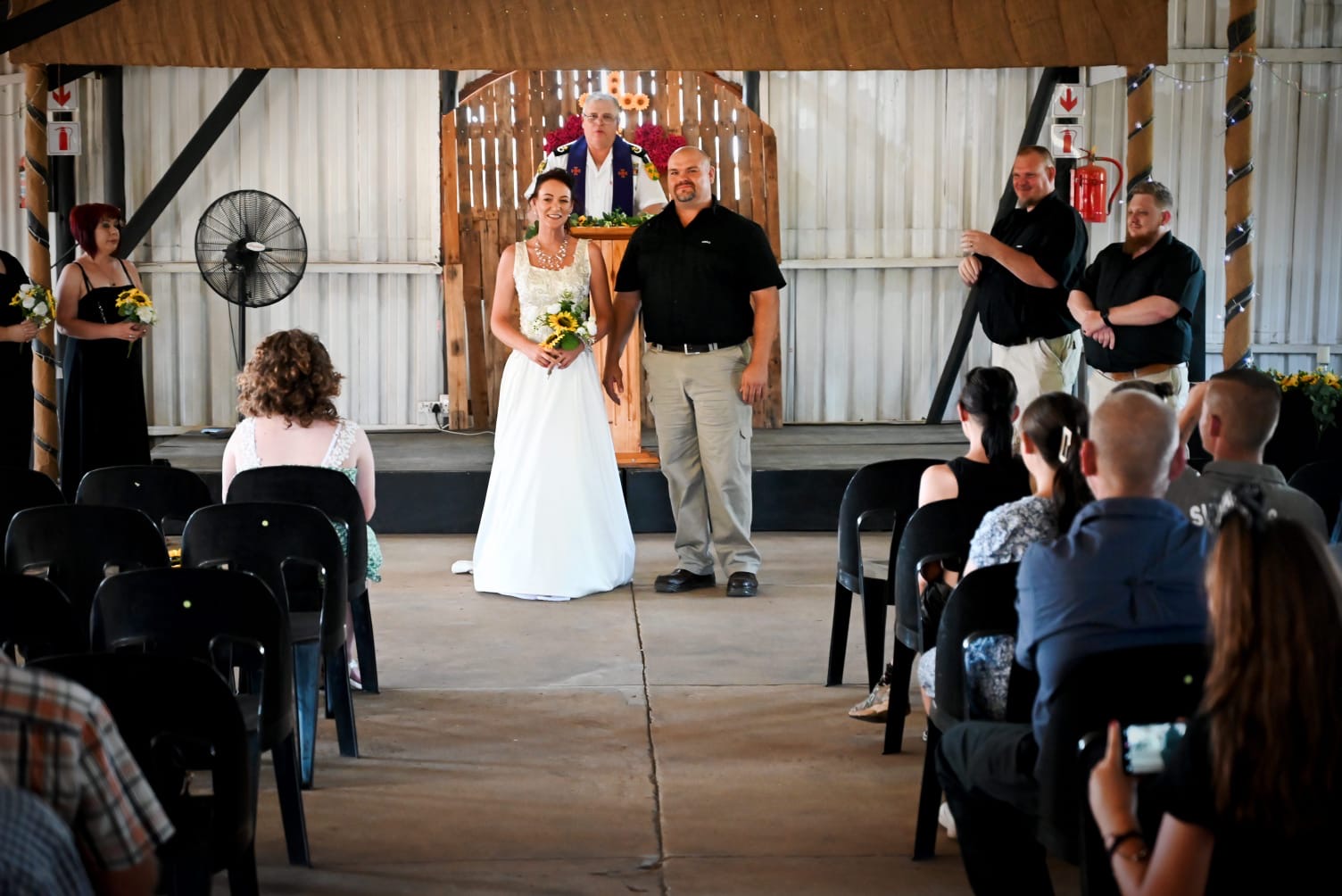 Wedding ceremony by Dr. Gerrit Rademeyer in Colenso